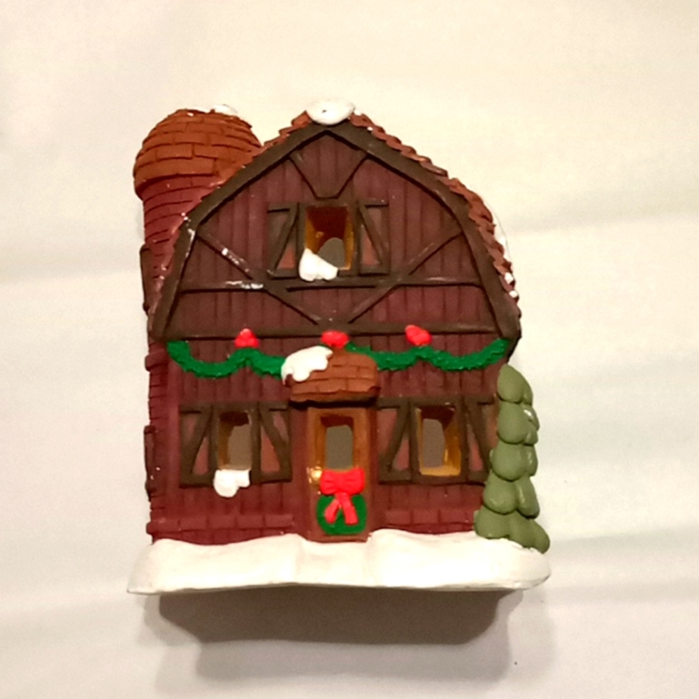 Vintage 1986 California Creations Christmas Barn